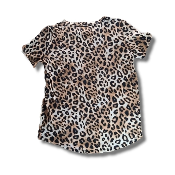 VS PINK tan black leopard print everyday tee - Picture 3 of 3